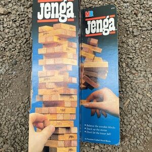 Vintage wooden Jenga Classic Game Complete in Box 4793 Milton Bradley. USA Made